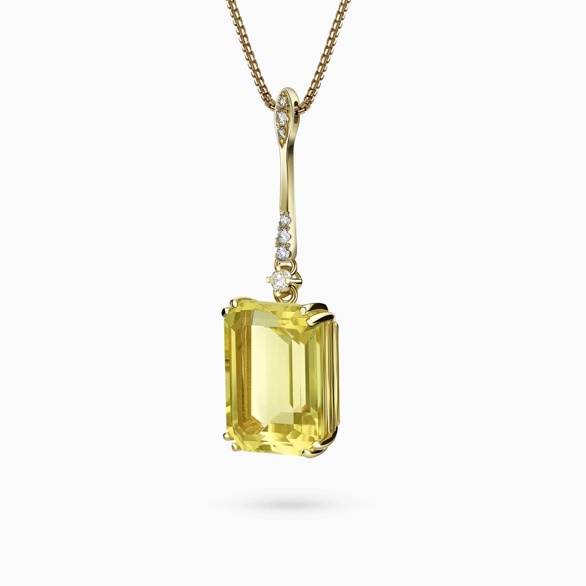 Diamond and Gem Stones Pendant