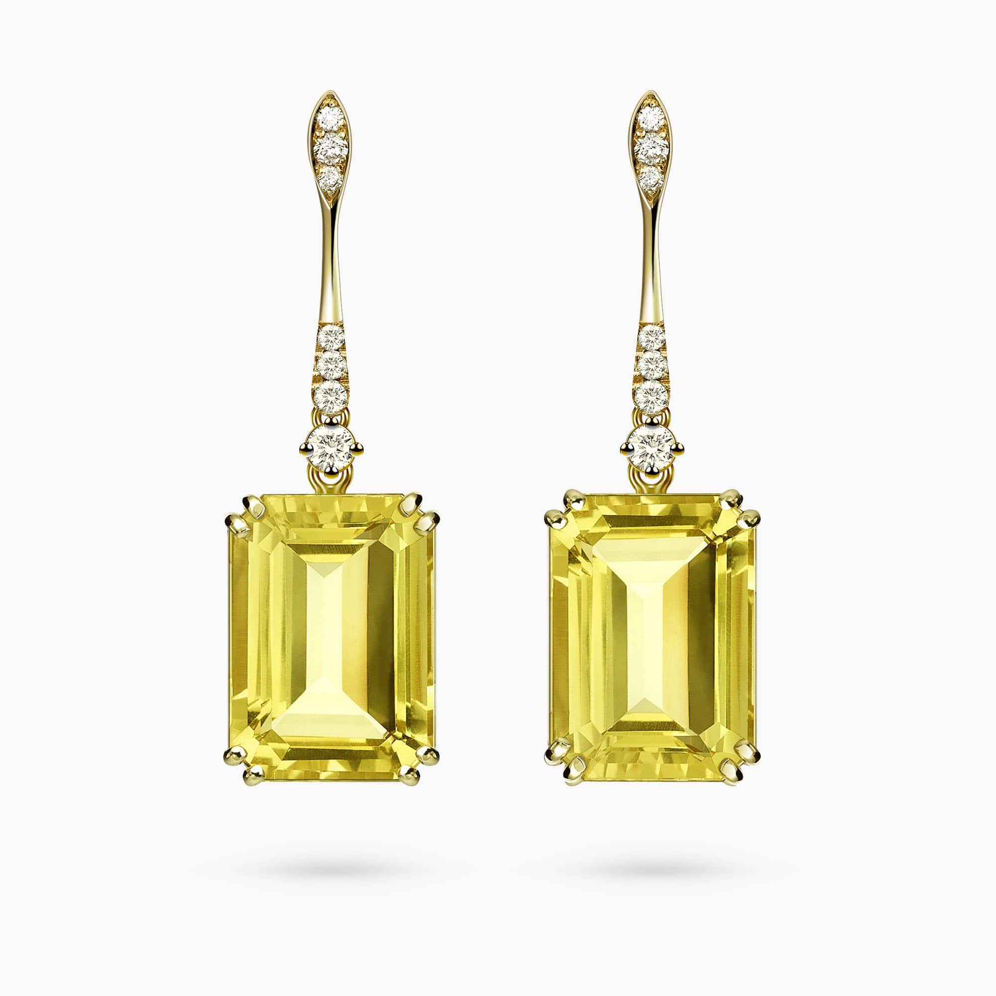 Diamond and Gem Stones Earrings