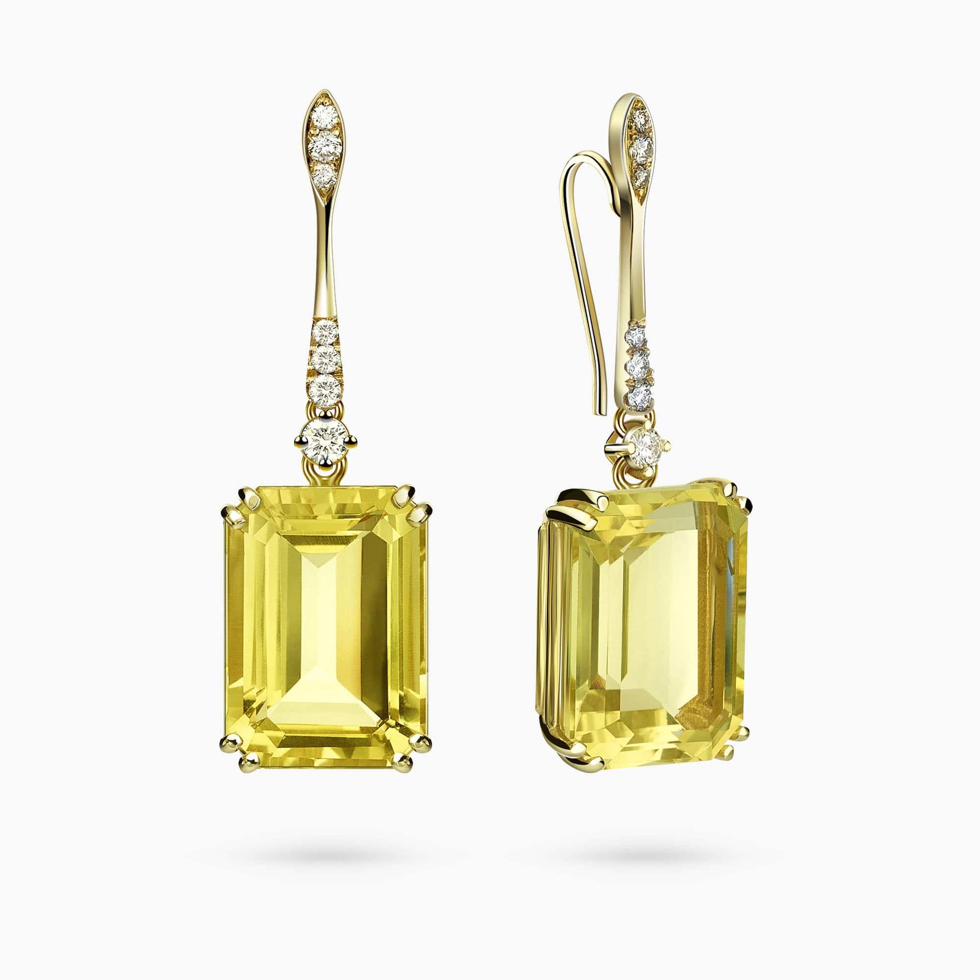 Diamond and Gem Stones Earrings