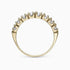 1.89Ct. Diamonds in a stunning half Eternity 14K Yellow Gold Ring