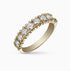 1.89Ct. Diamonds in a stunning half Eternity 14K Yellow Gold Ring