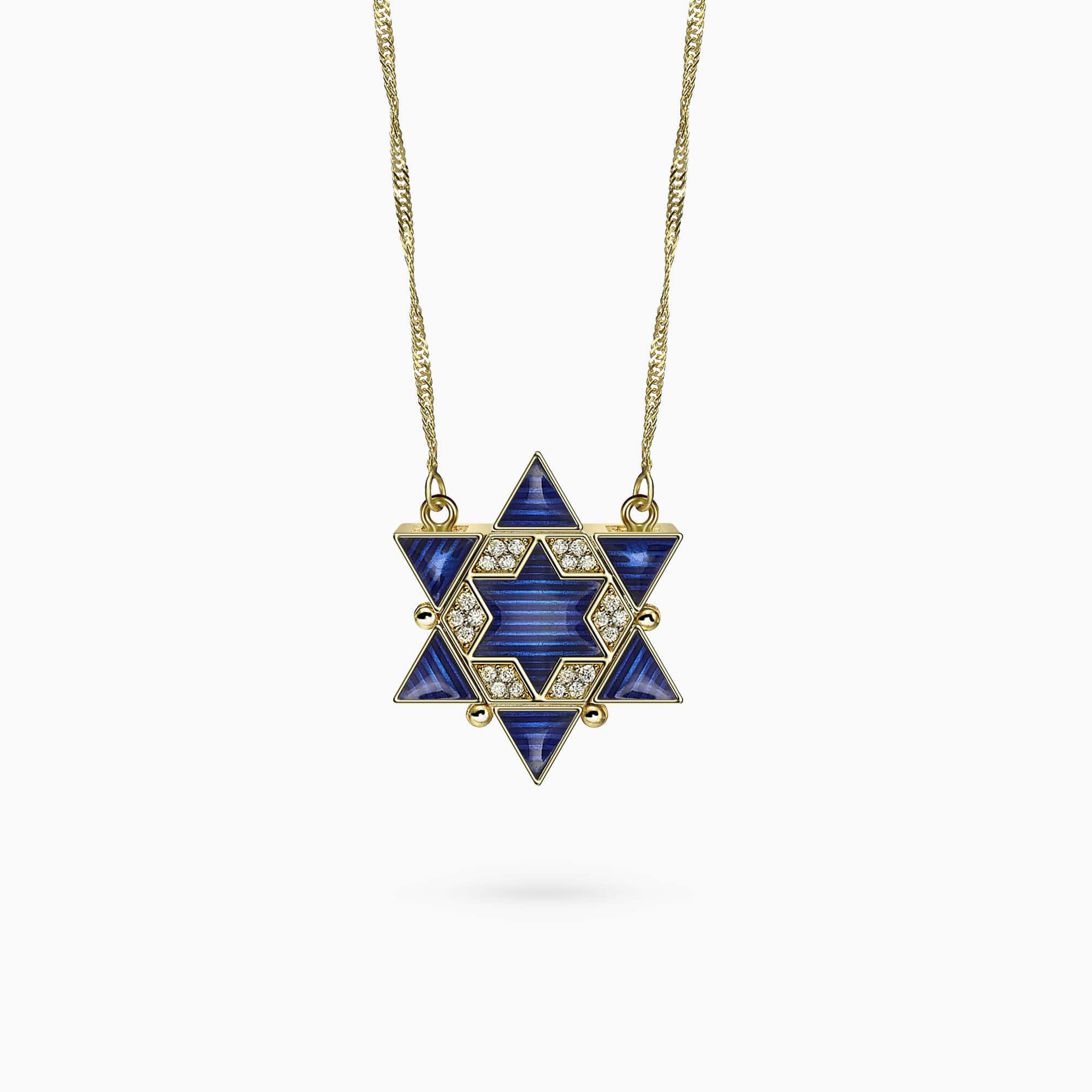 Diamond Star of David Pendant