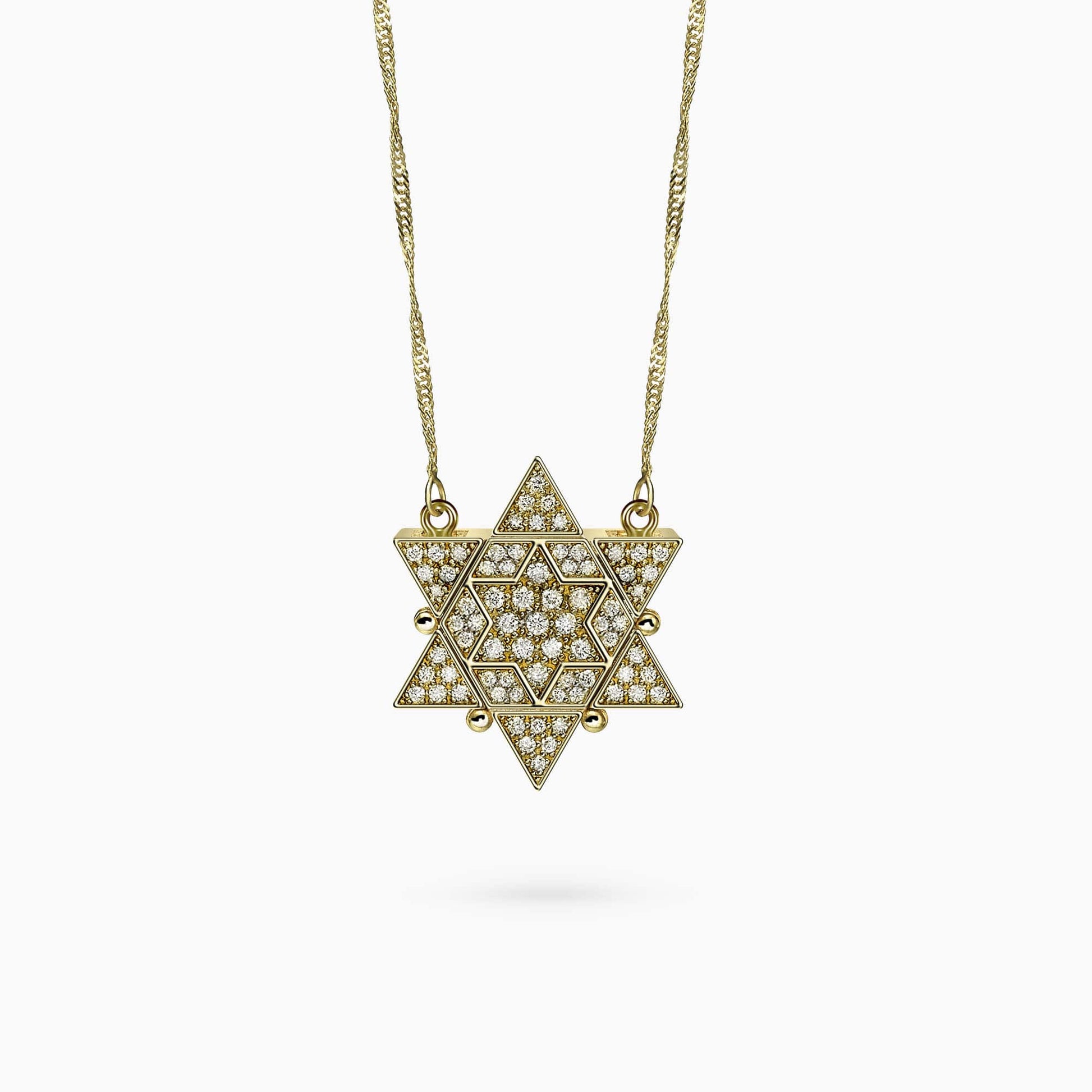 Diamond Star of David Pendant