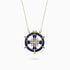 A Special, 14K Yellow Gold Cross Pendant, with 0.64Ct