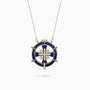 A Special, 14K Yellow Gold Cross Pendant, with 0.64Ct