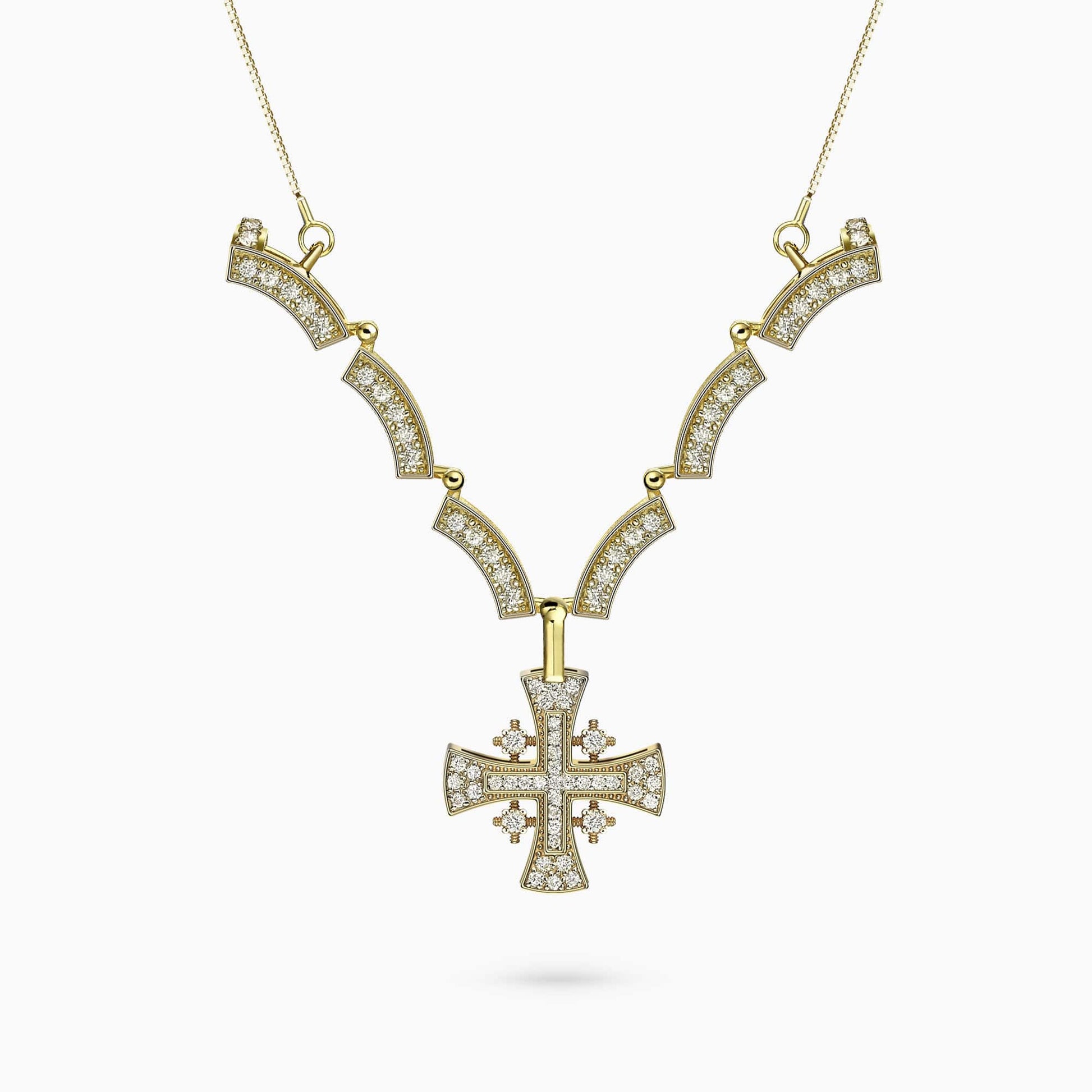 Diamond Cross Pendant- 4 Shapes