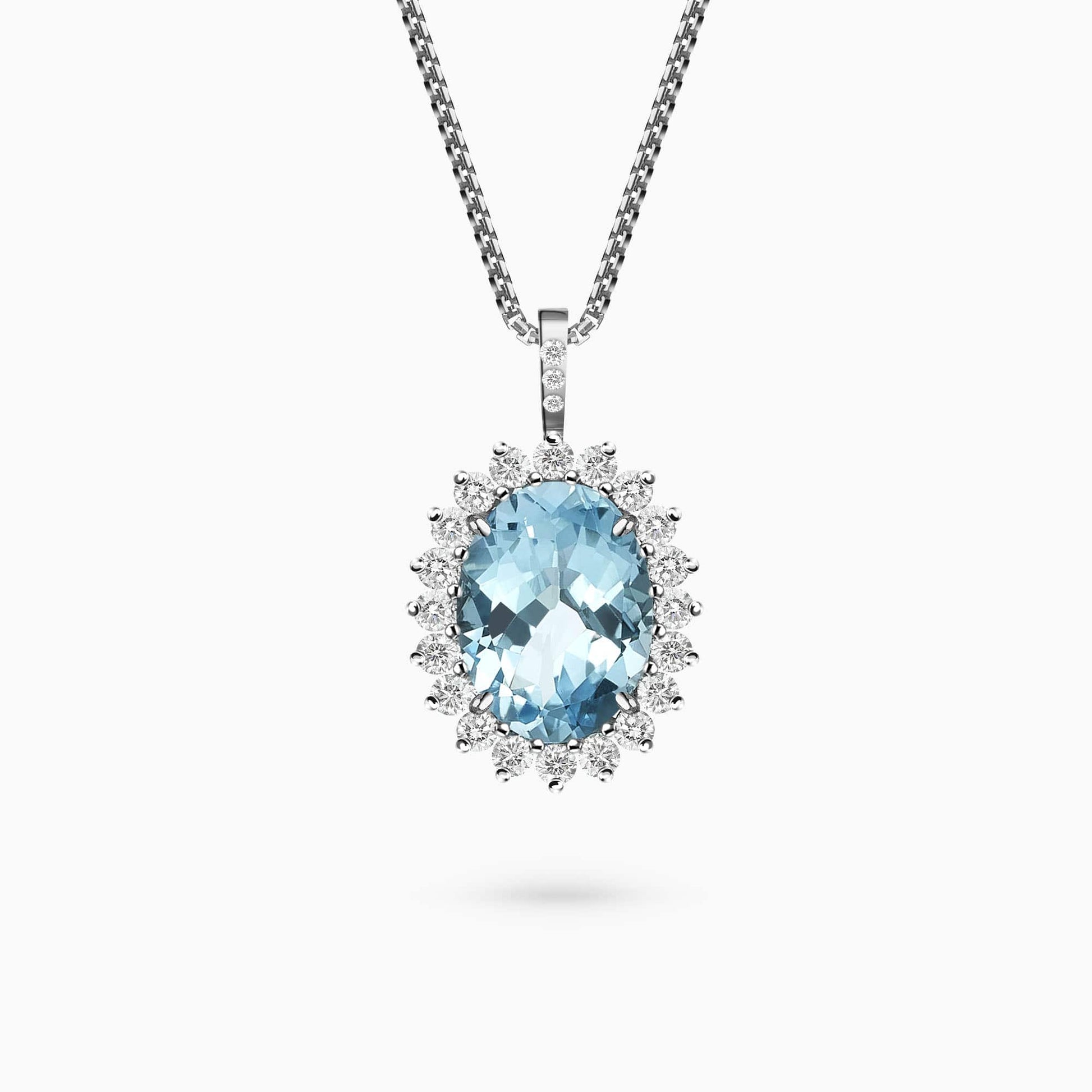 Diamond and Gem Stone Pendant
