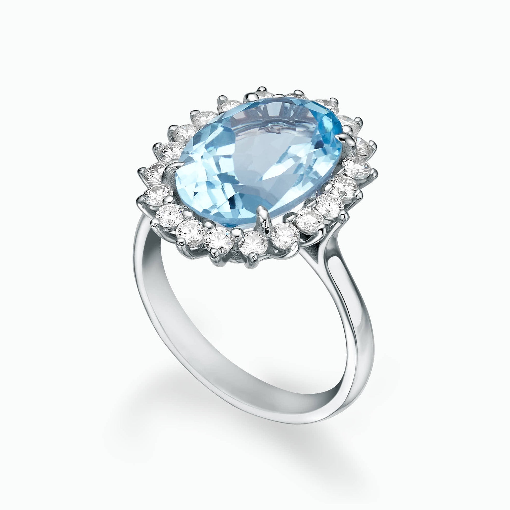 Diamond and Gem Stone Ring