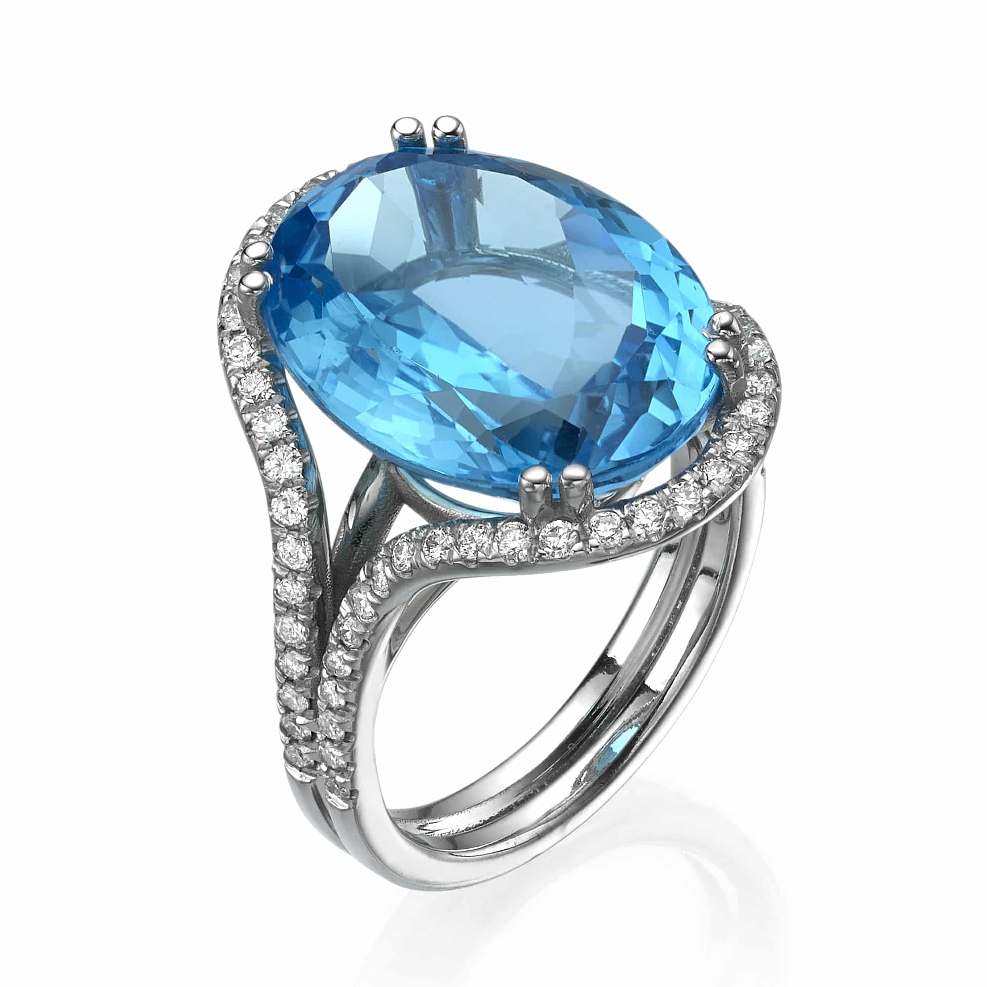 Diamond and Gem Stone Ring