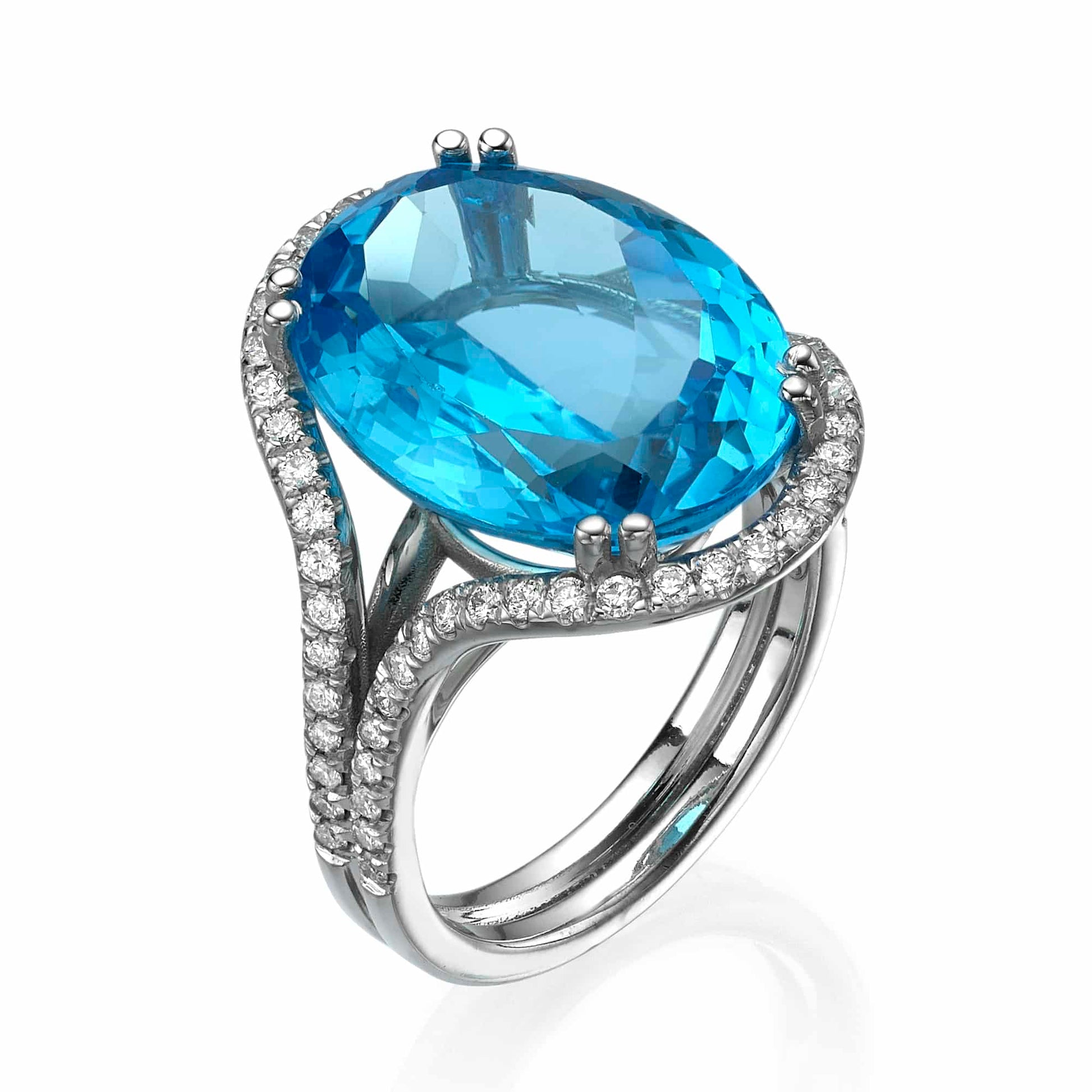 Diamond and Gem Stone Ring