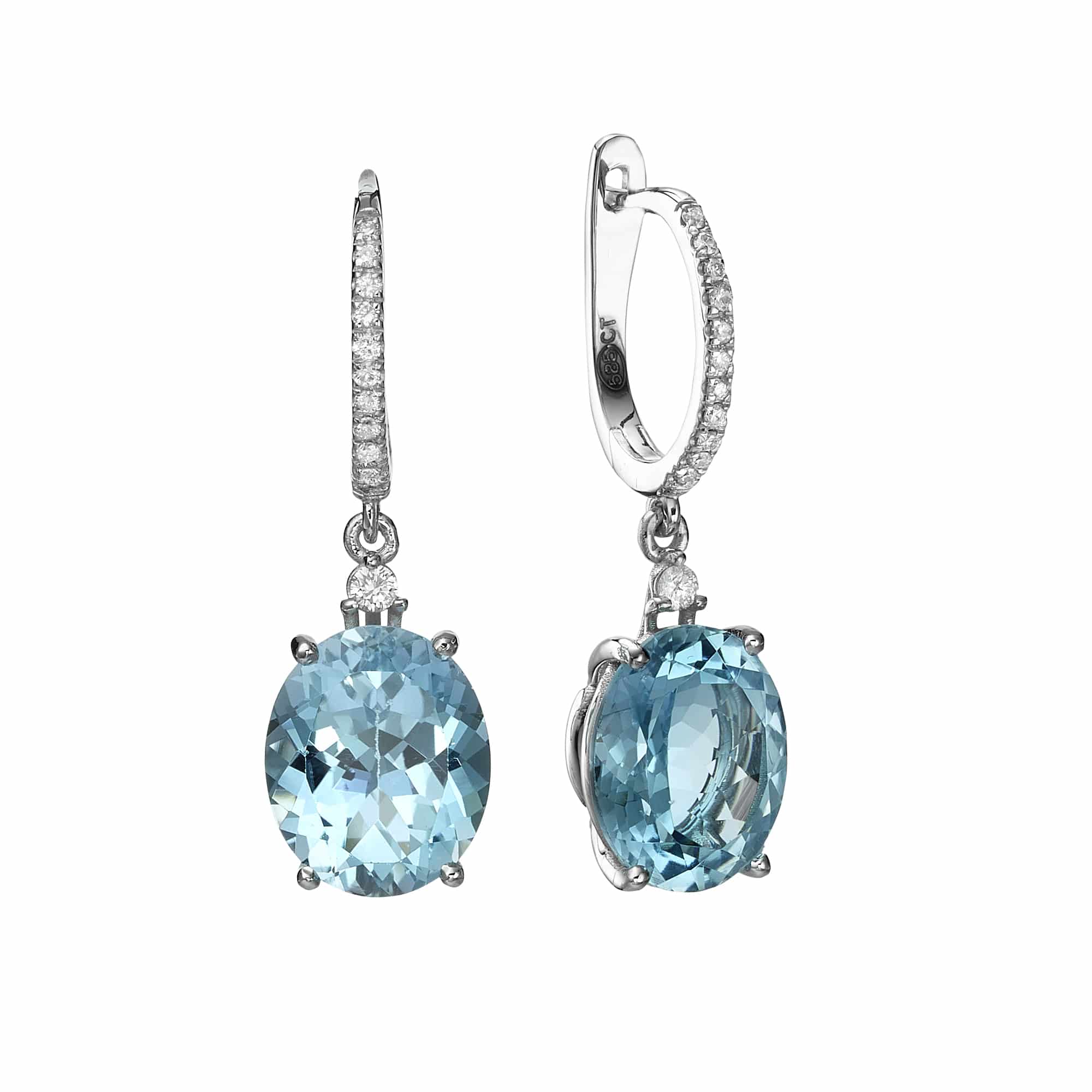 Diamond and Gem Stone Earrings