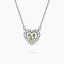 0.66Ct. Fancy Light Green-Yellow Heart Shaped Diamond with