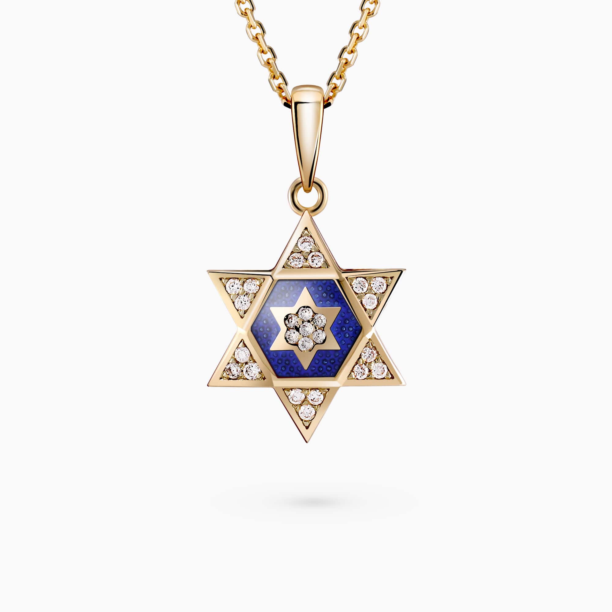 Diamond Star of David Pendant