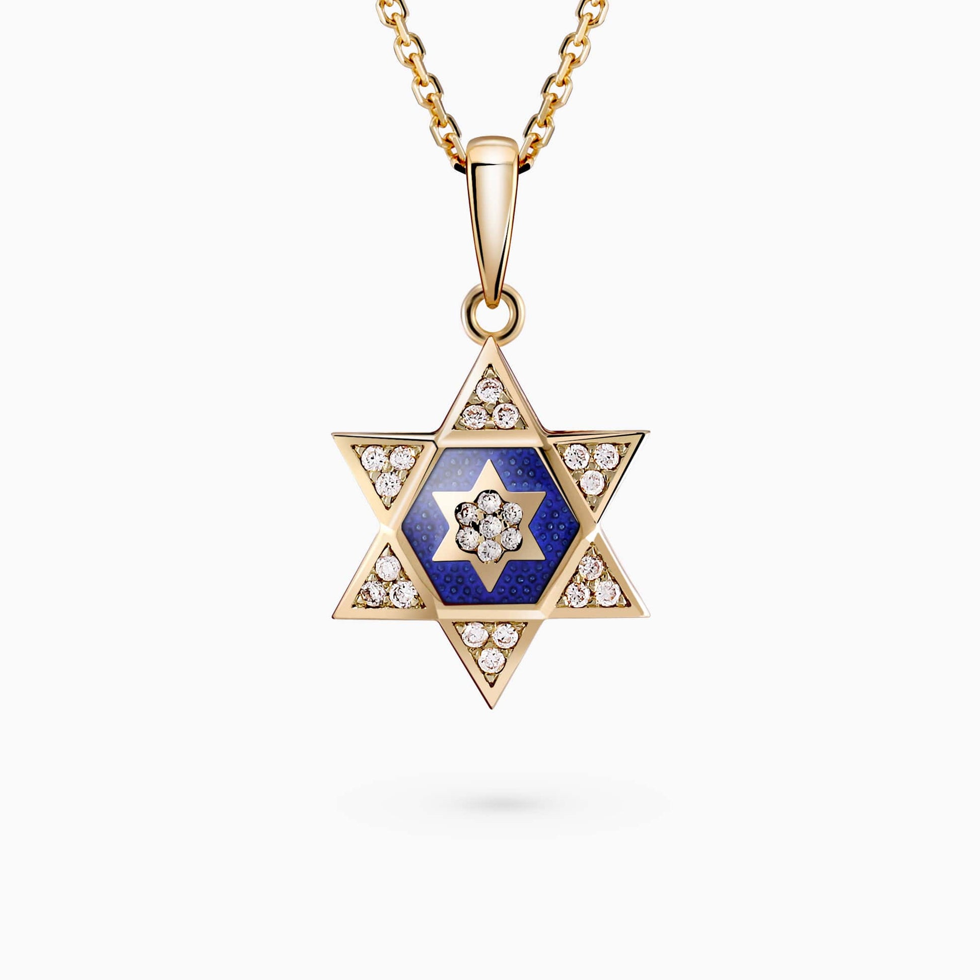 Diamond Star of David Pendant