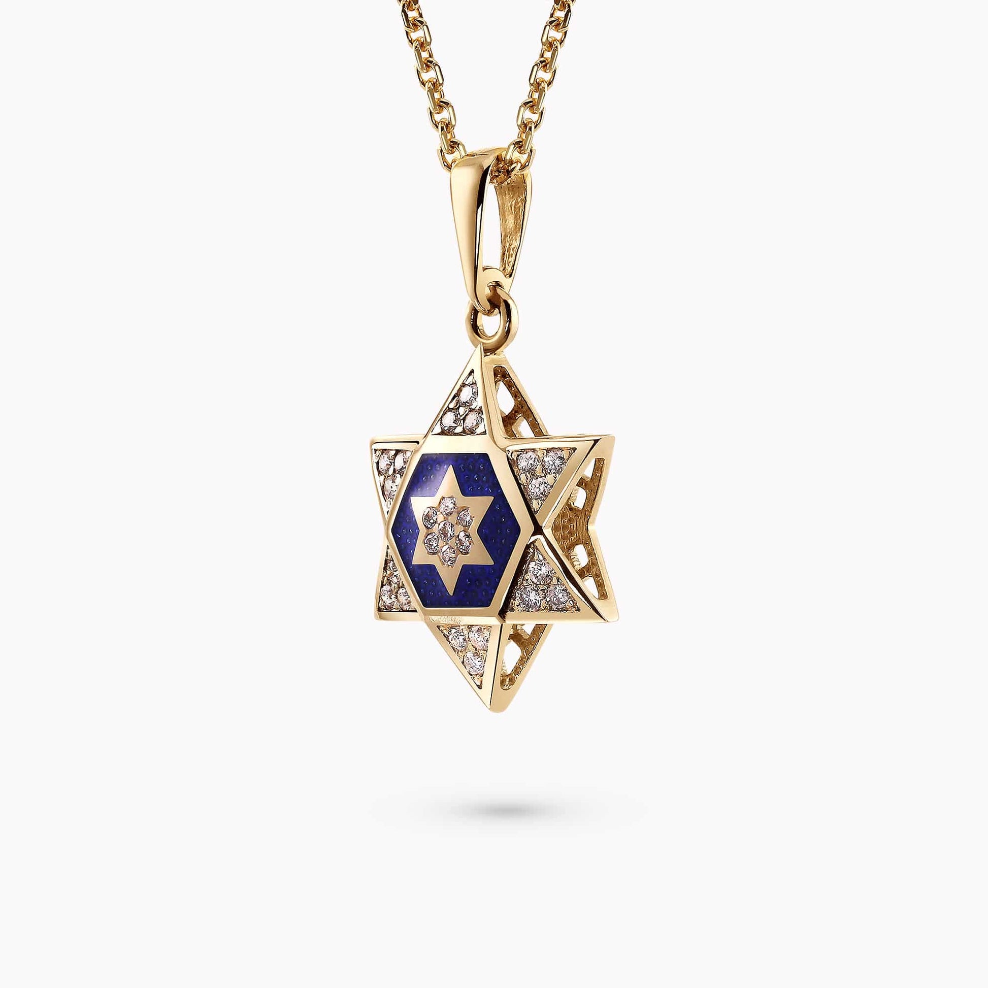 Diamond Star of David Pendant