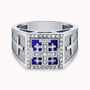 Diamond Jerusalem Cross Ring
