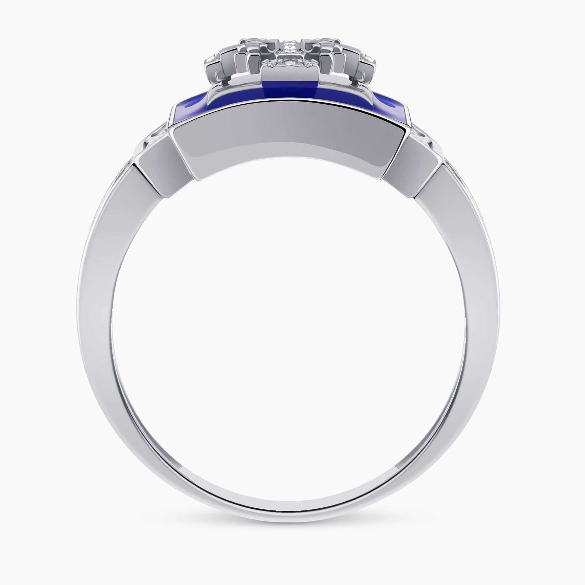 Diamond Jerusalem Cross Ring