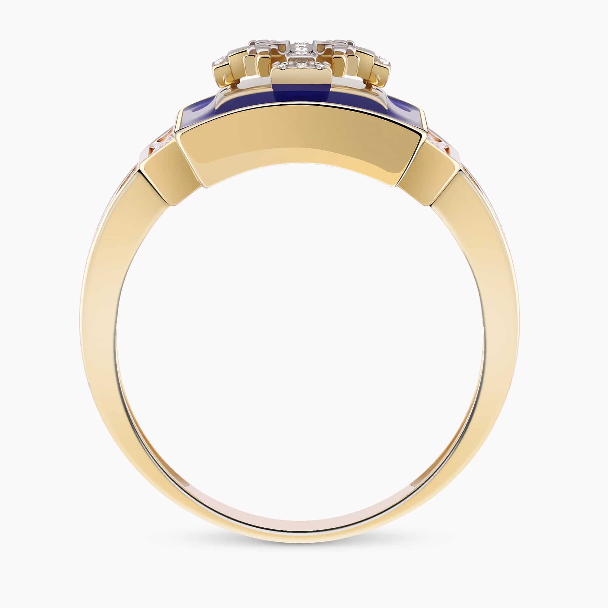 Diamond Jerusalem Cross Ring