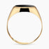 14K Yellow Gold Ring set with an Onyx center Stone