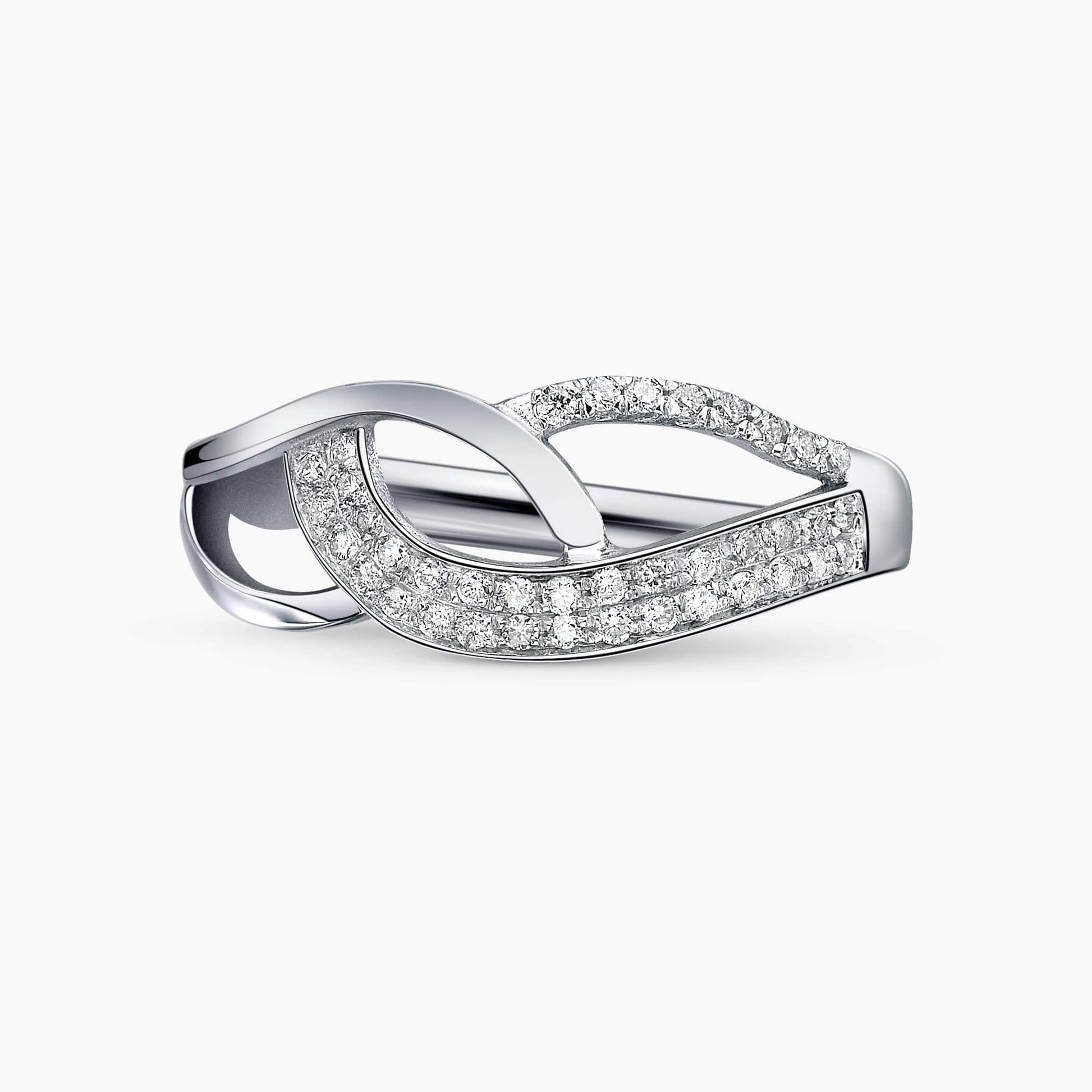 0.18Ct. Diamonds set in a 14K White Gold Ring