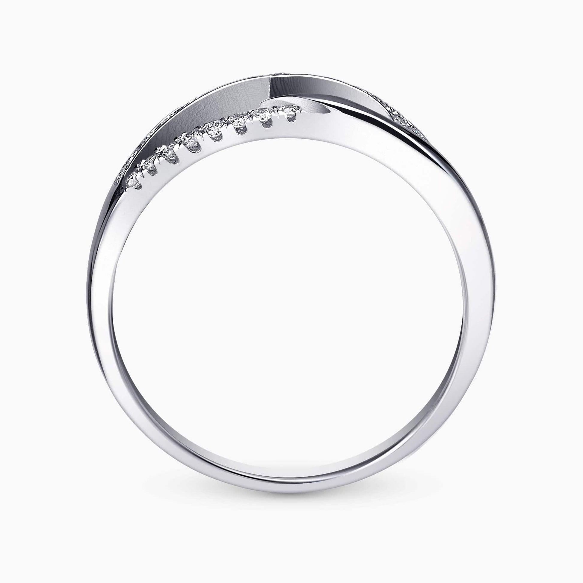 0.18Ct. Diamonds set in a 14K White Gold Ring