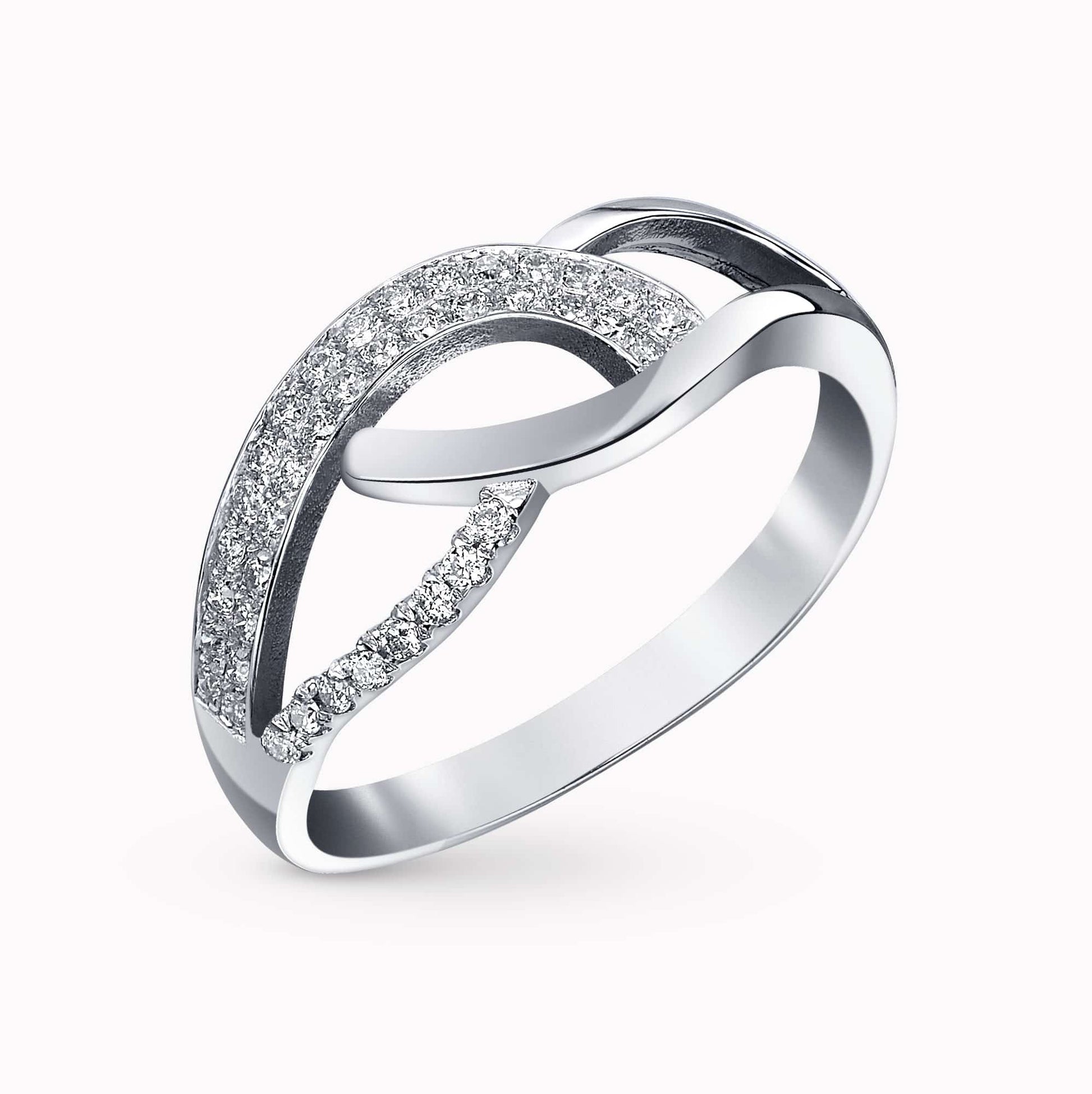 0.18Ct. Diamonds set in a 14K White Gold Ring