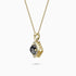 1.36Ct. Black Brilliant Cut center Diamond with 0.30Ct