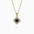 1.36Ct. Black Brilliant Cut center Diamond with 0.30Ct