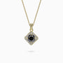 1.36Ct. Black Brilliant Cut center Diamond with 0.30Ct