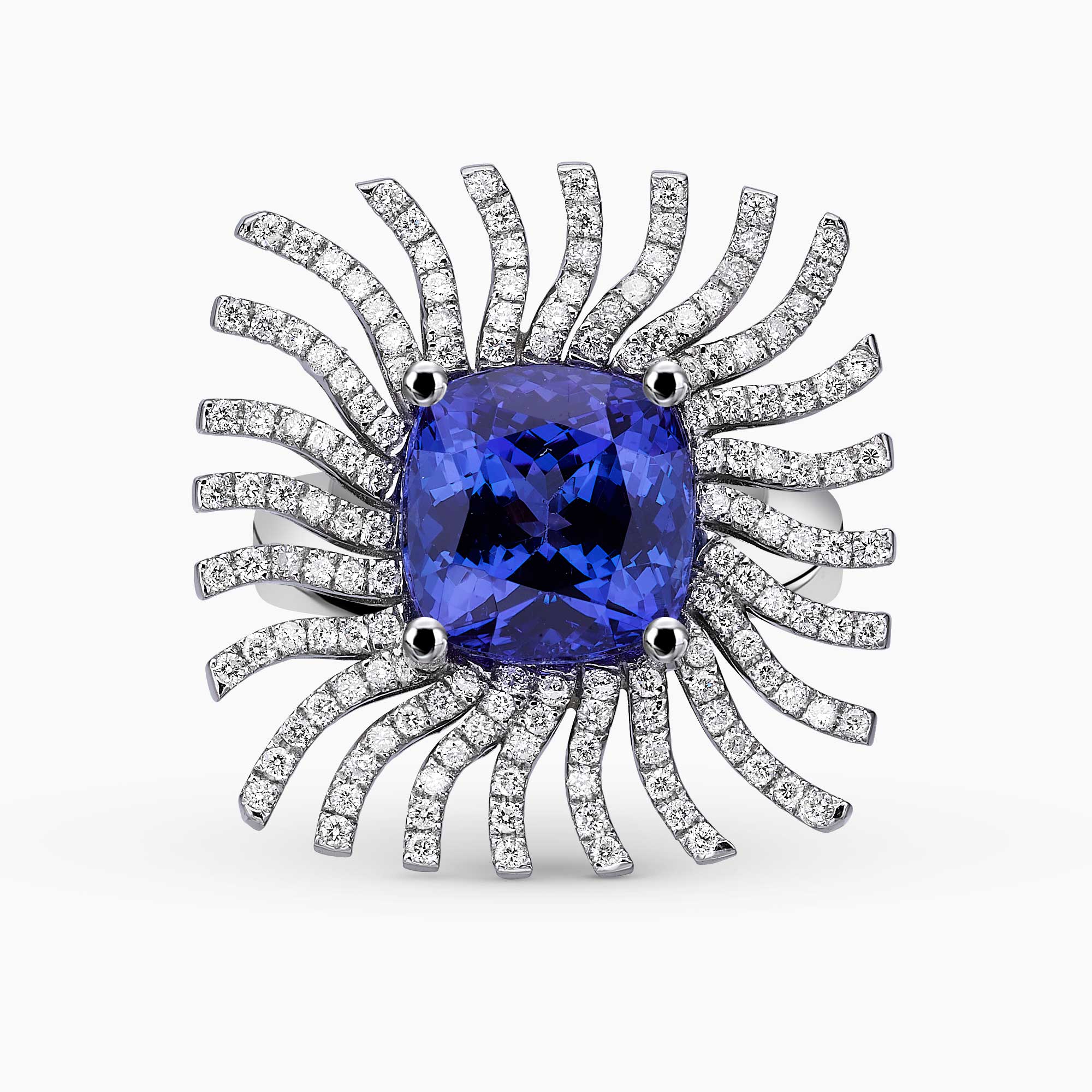 Diamond and Gem Stone Ring