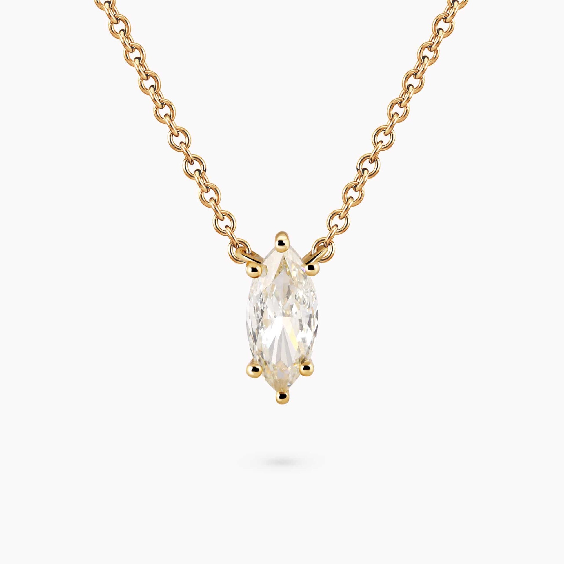 0.73Ct. Marquise Cut Diamond mounted in 14K Yellow Gold