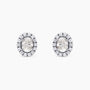 0.54Ct. Oval cut center Diamonds with 0.14Ct Diamond