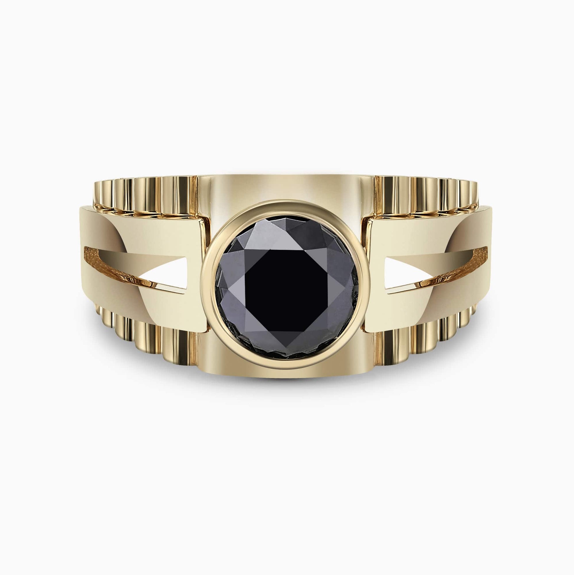 Black Diamond Ring for Men