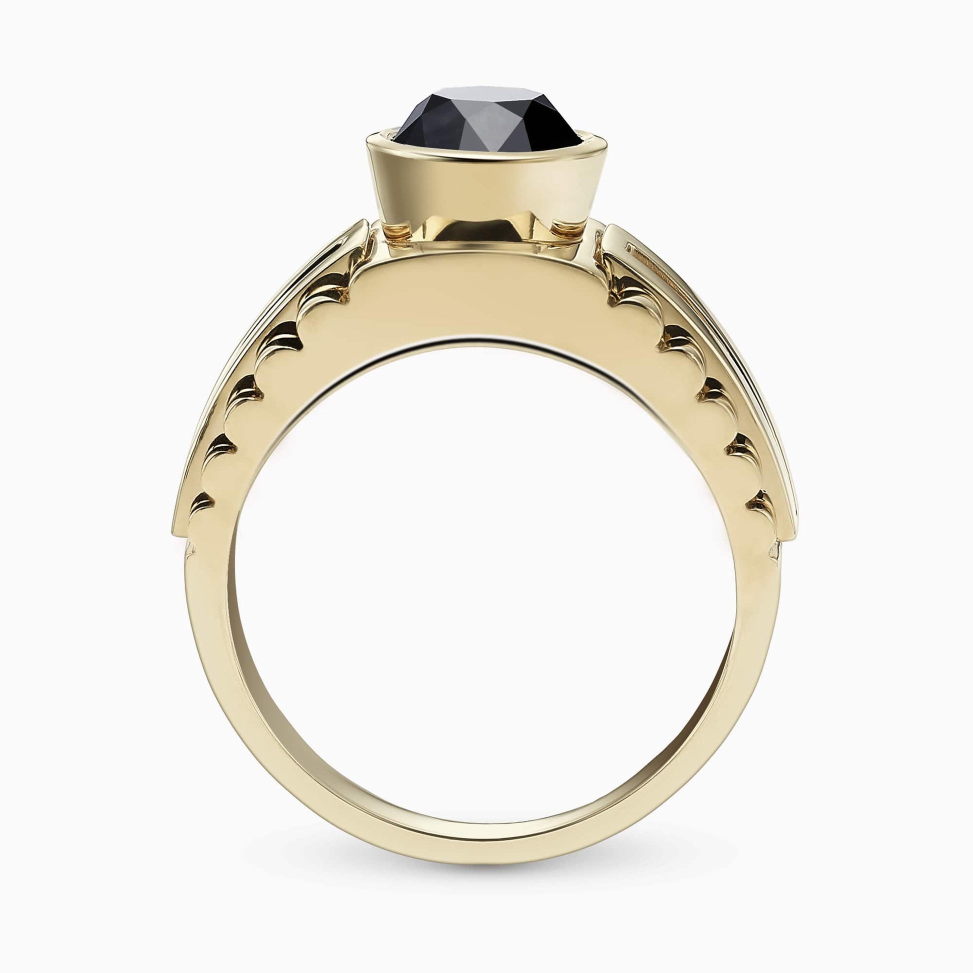 Black Diamond Ring for Men