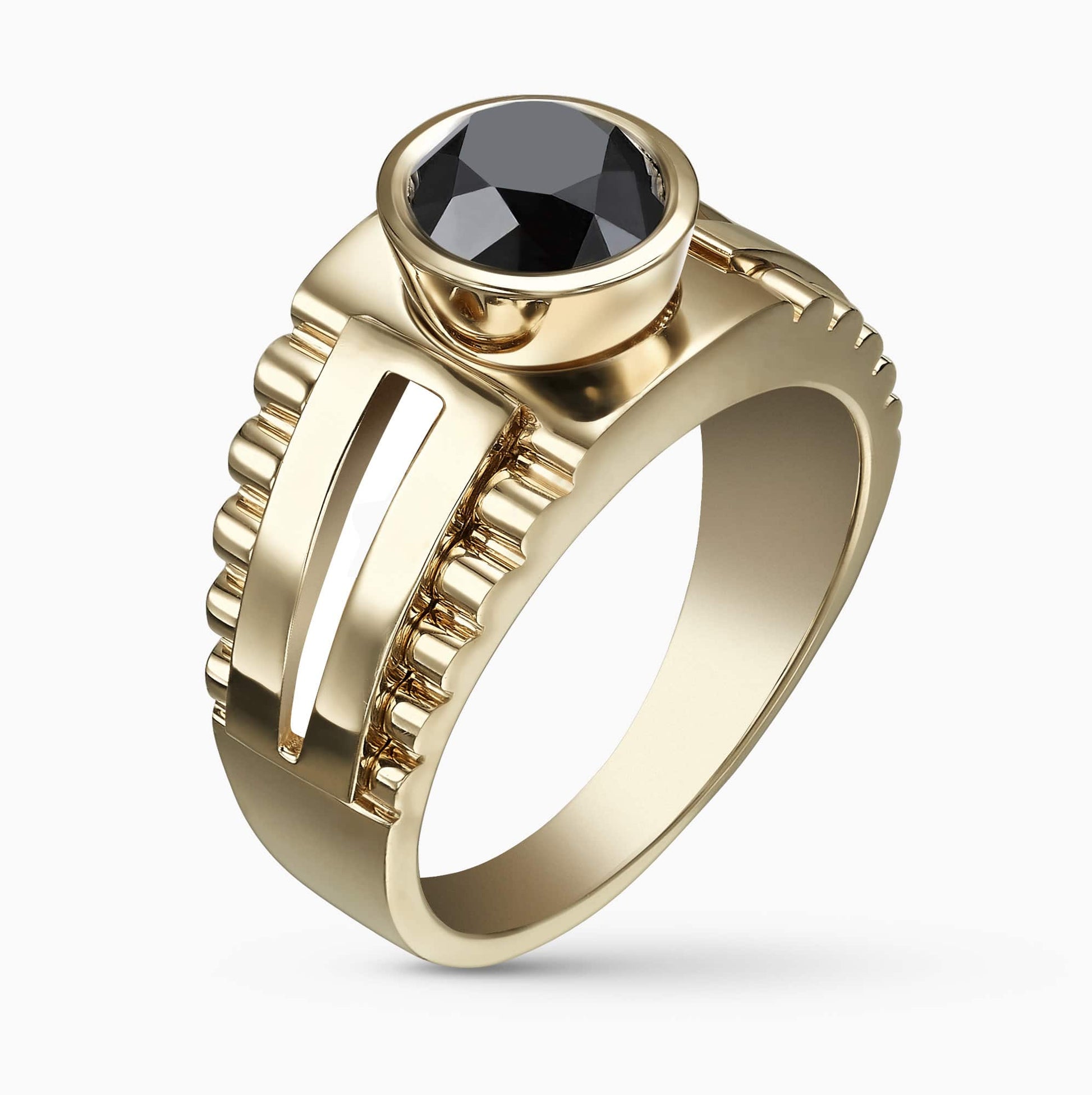 Black Diamond Ring for Men