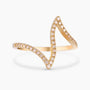 0.21Ct. Diamonds mounted in a 14K Yellow Gold Ring