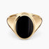 14K Yellow Gold Ring set with an Onyx center Stone