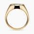 14K Yellow Gold Ring set with an Onyx center Stone