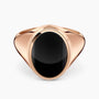 14K Rose Gold Ring set with an Onyx center Stone