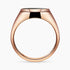 14K Rose Gold Ring set with an Onyx center Stone