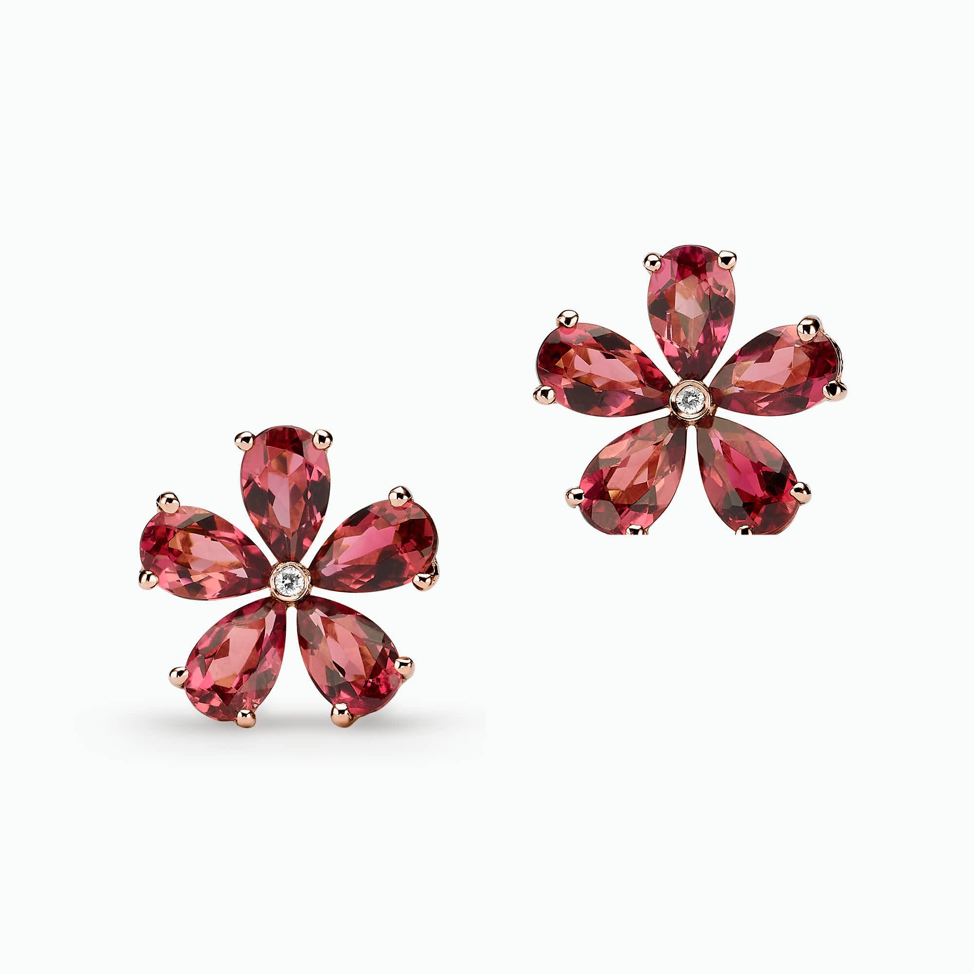 Diamond and Gem Stone Earrings