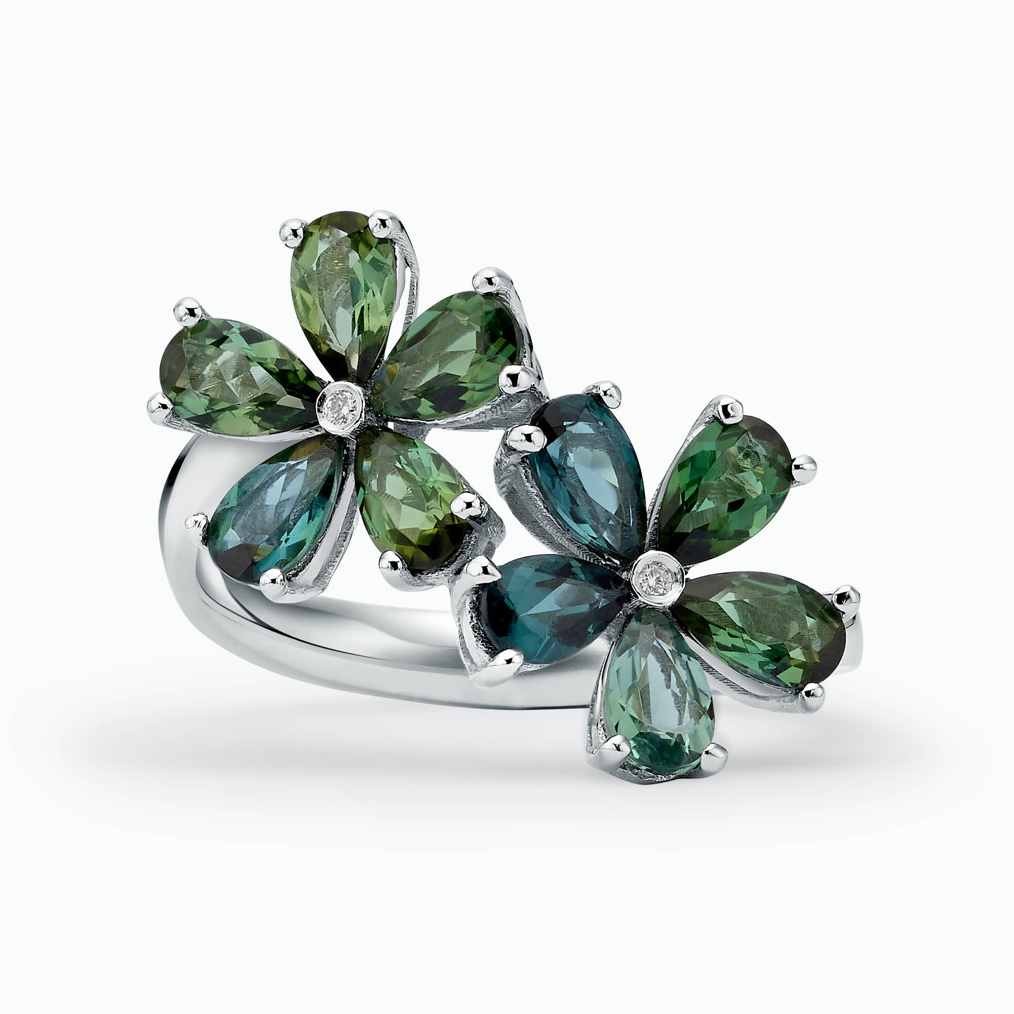 Diamond and Gem Stone Ring