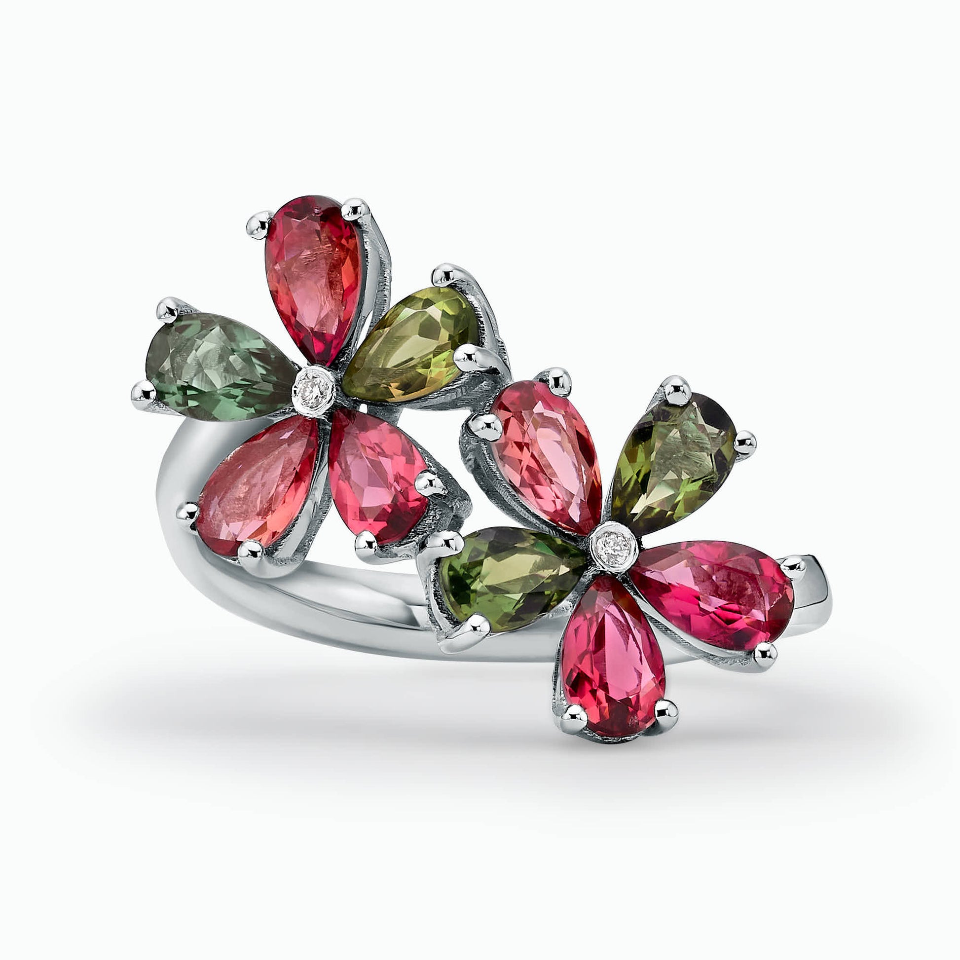 Diamond and Gem Stone Ring