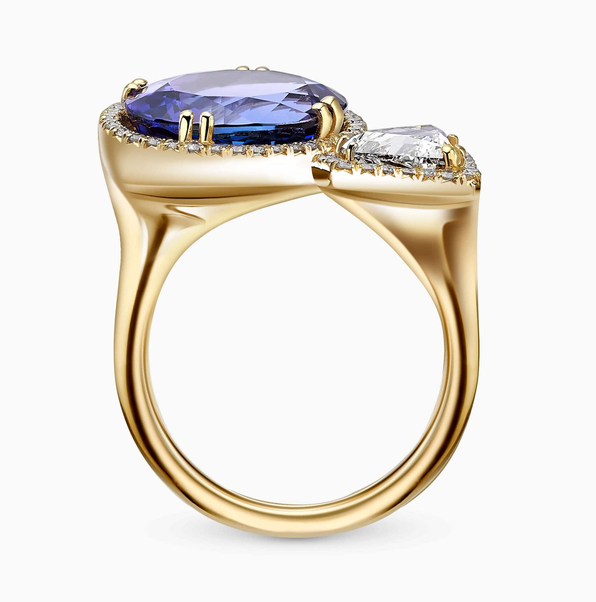Diamond and Gem Stone Ring