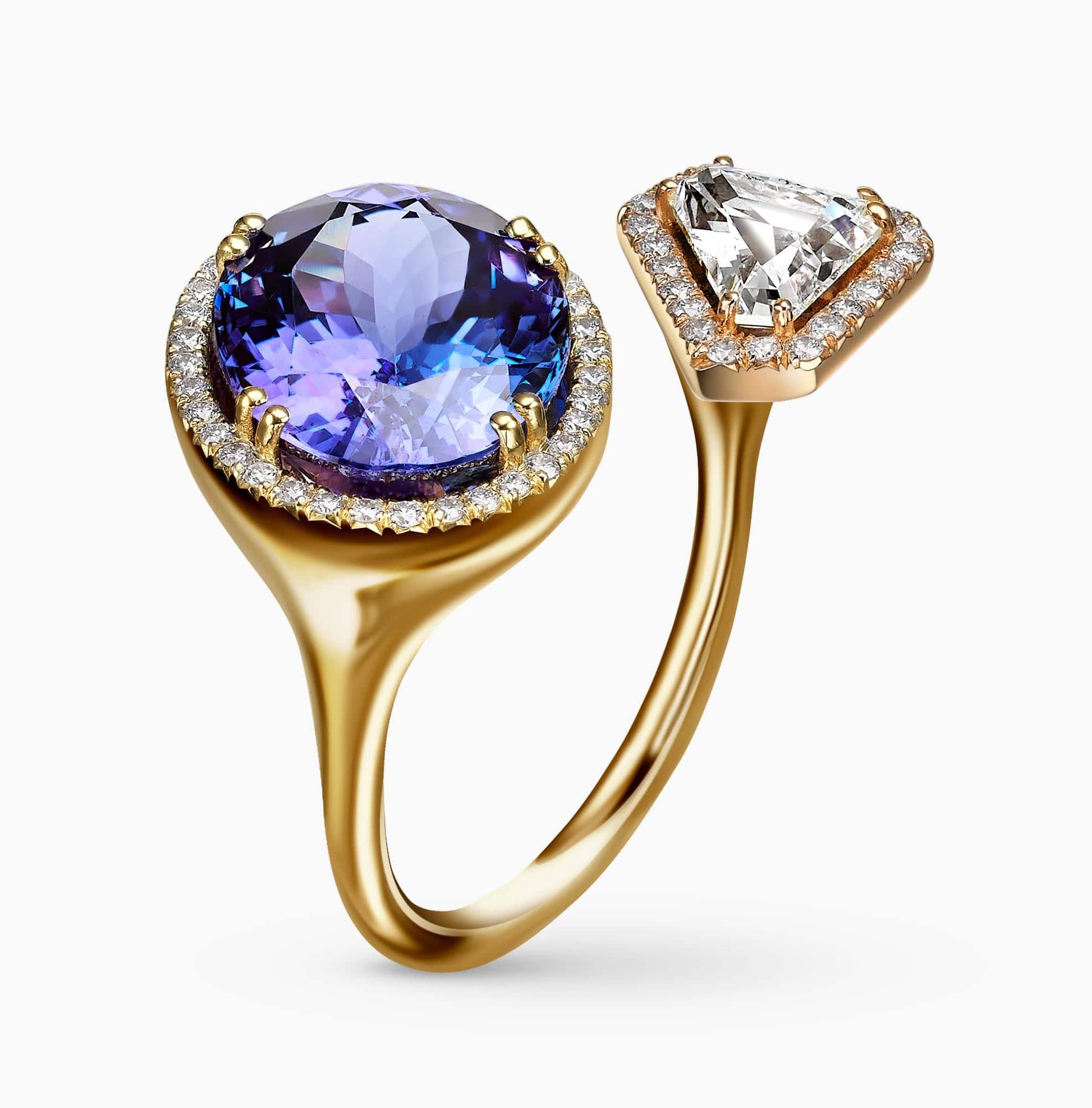Diamond and Gem Stone Ring