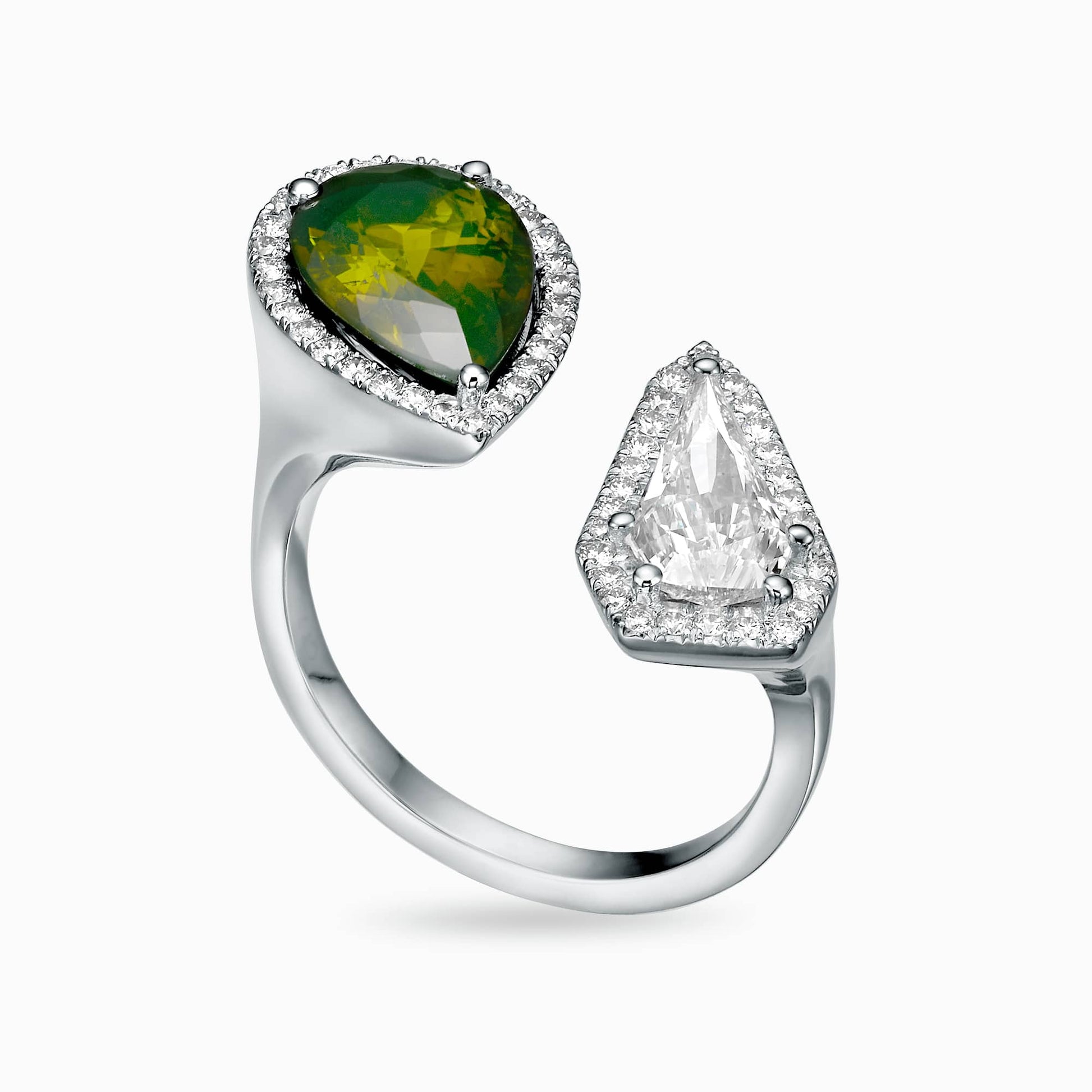 Diamond and Gem Stone Ring