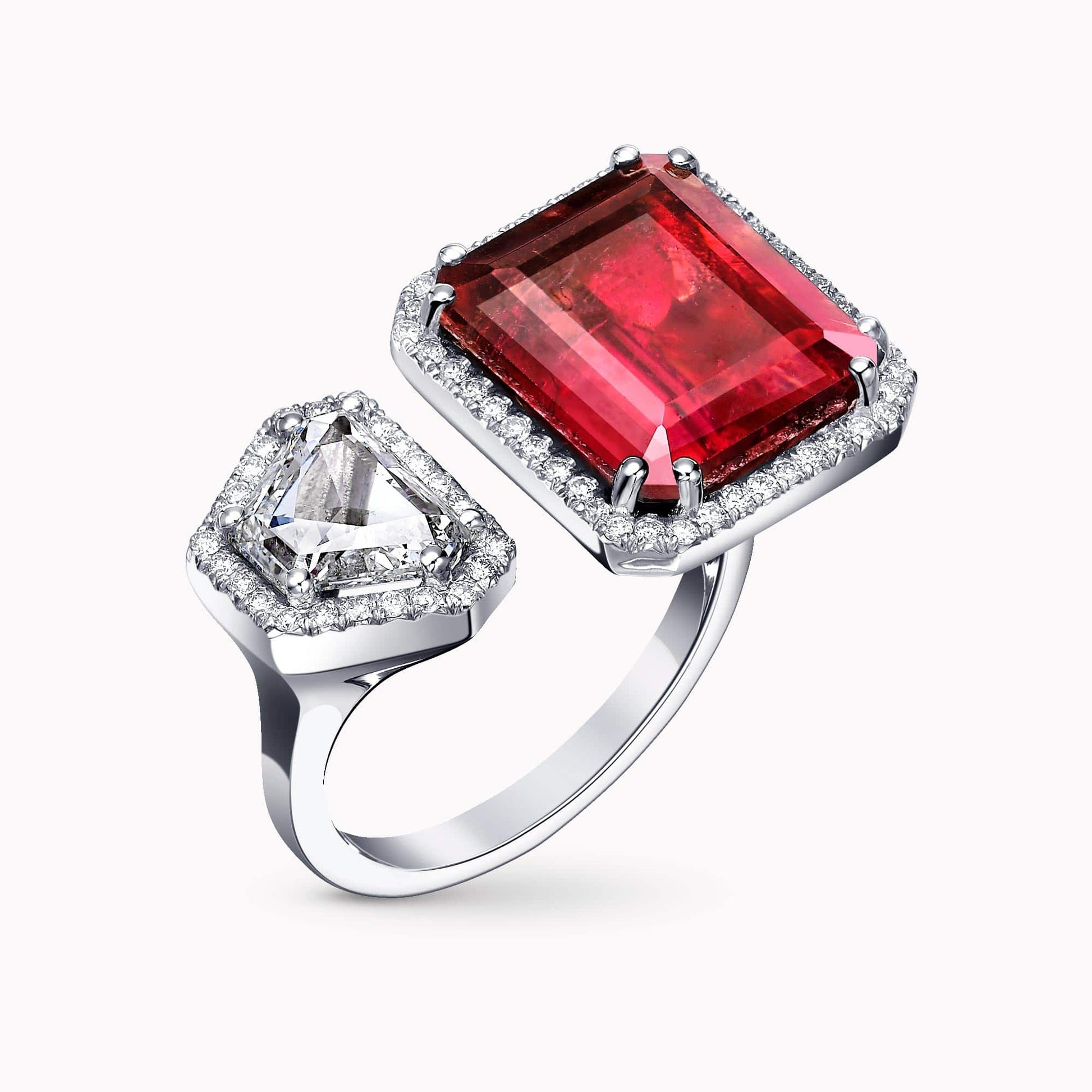 Diamond and Gem Stone Ring
