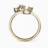 0.18Ct. Diamonds setting in a 14K Yellow Gold Ring