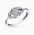 0.07Ct. Diamonds set in a 14K White Gold Ring