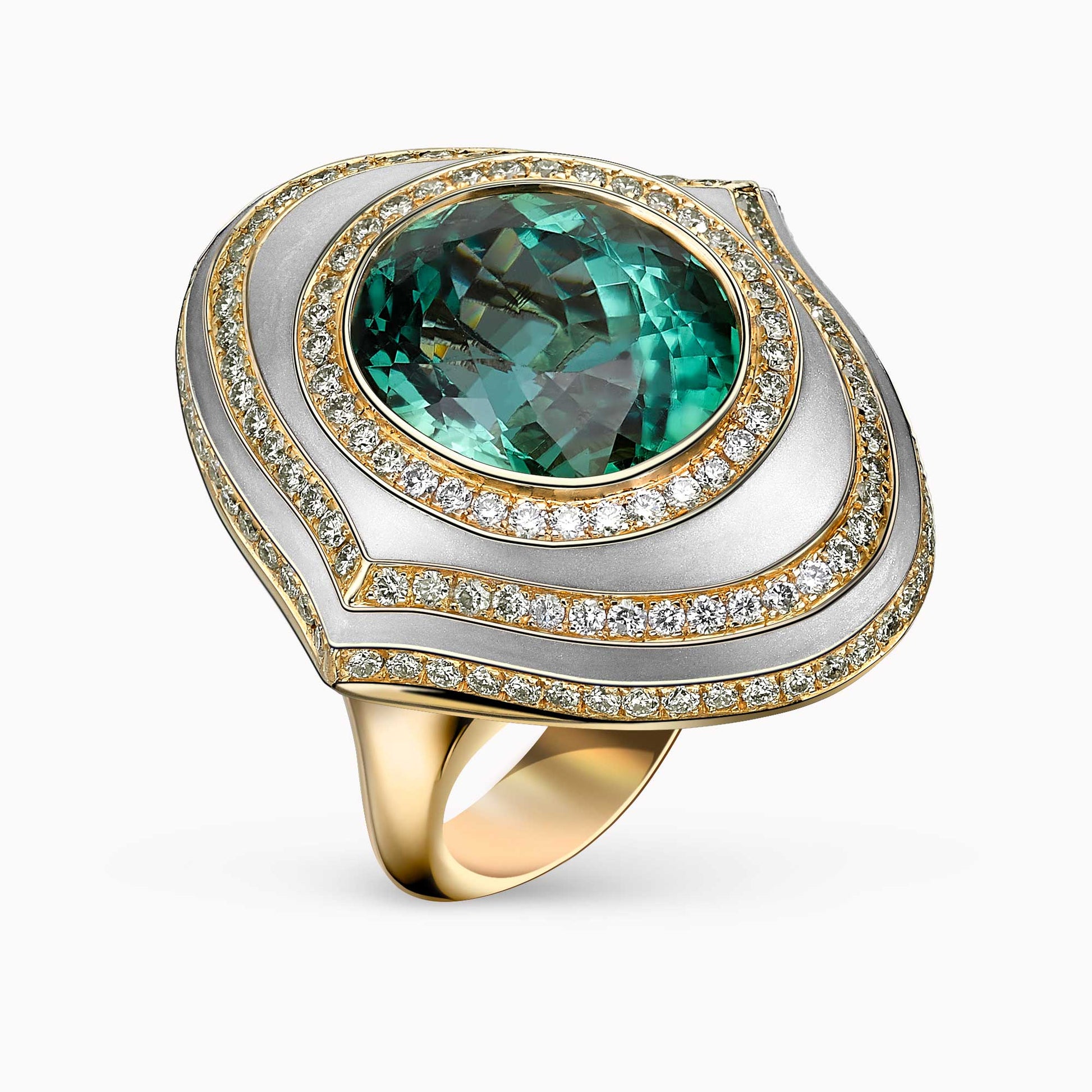Diamond and Gem Stone Ring
